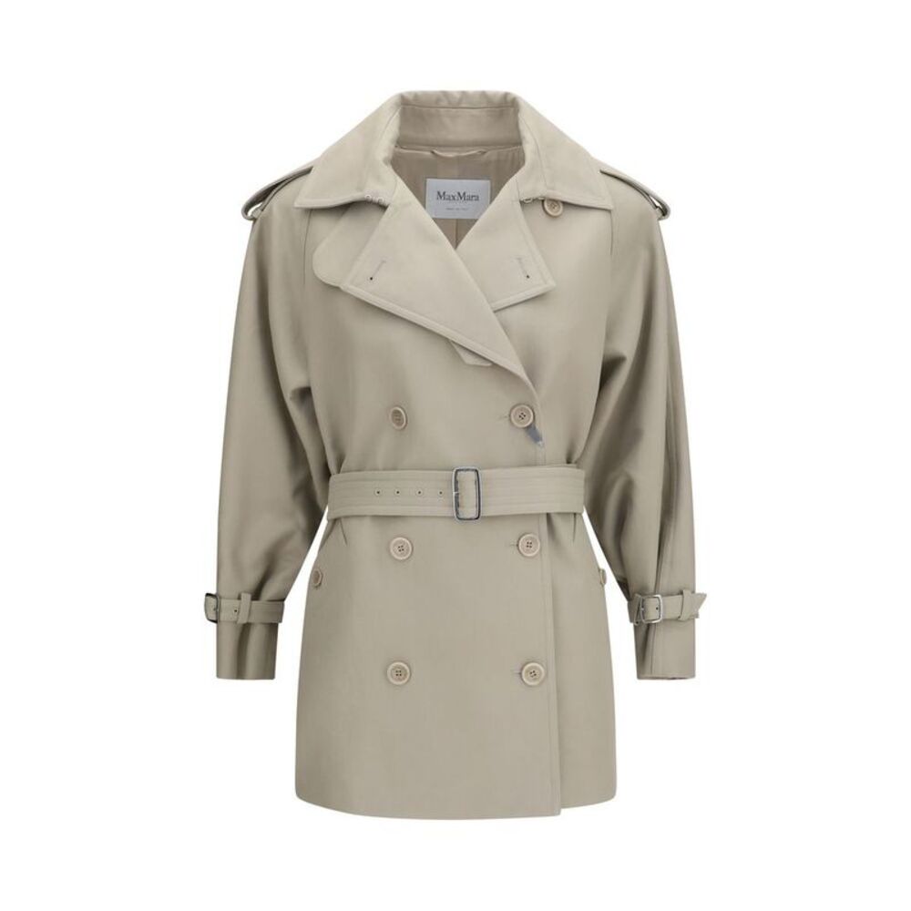 Max Mara Beige Cotton Trench Women's Coat